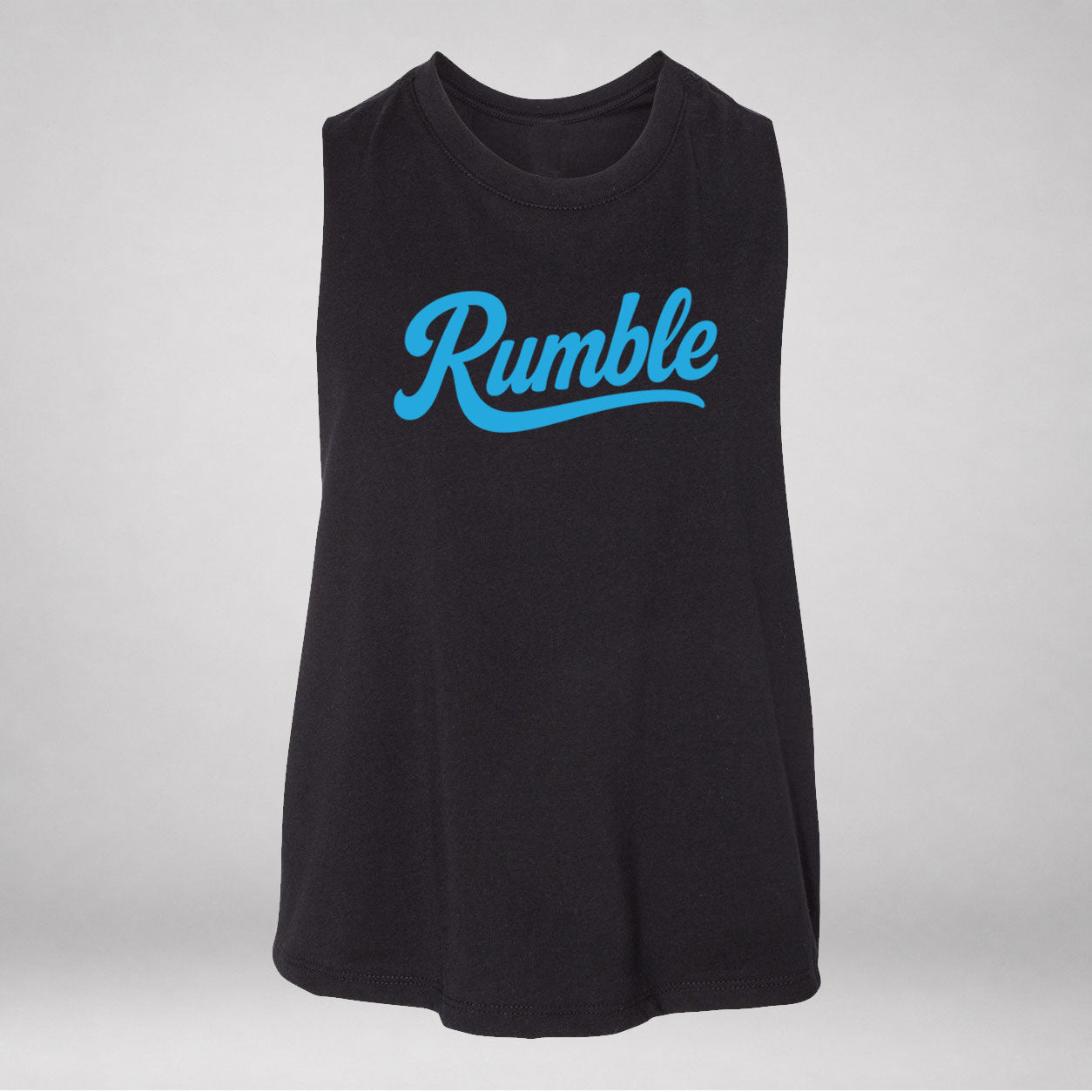 Rumble Women’s Racerback Training Tank – Black & Blue